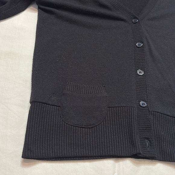 Be Cool Brand Ladies Black 3/4 Length Sleeves Cardigan with Pockets. Small - Picture 6 of 9
